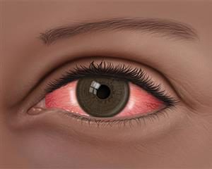 Conjuntivitis infantil en el ojo