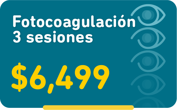 Paquete 3 sesiones Fotocoagulación